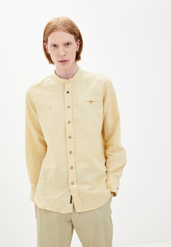 мужская рубашка с длинным рукавом centauro, желтая