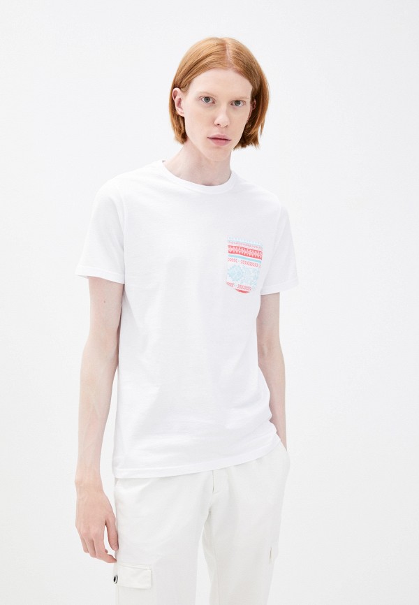мужская футболка с коротким рукавом centauro, белая