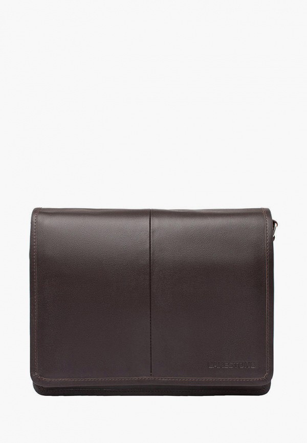 мужская сумка через плечо lakestone, коричневая