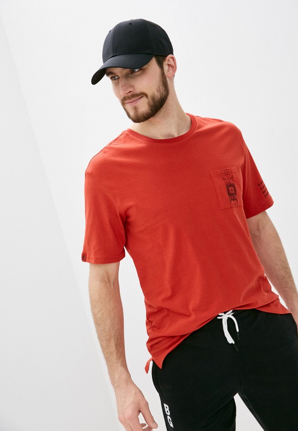 мужская футболка с коротким рукавом begood, красная