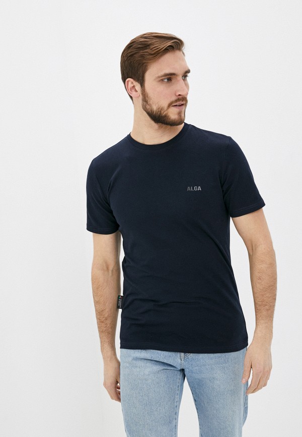 мужская футболка с коротким рукавом alga, синяя