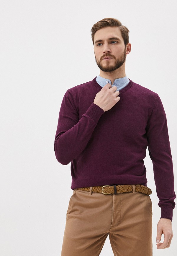 мужской пуловер baon, фиолетовый
