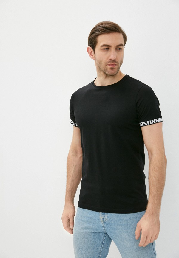 мужская футболка с коротким рукавом henderson, черная