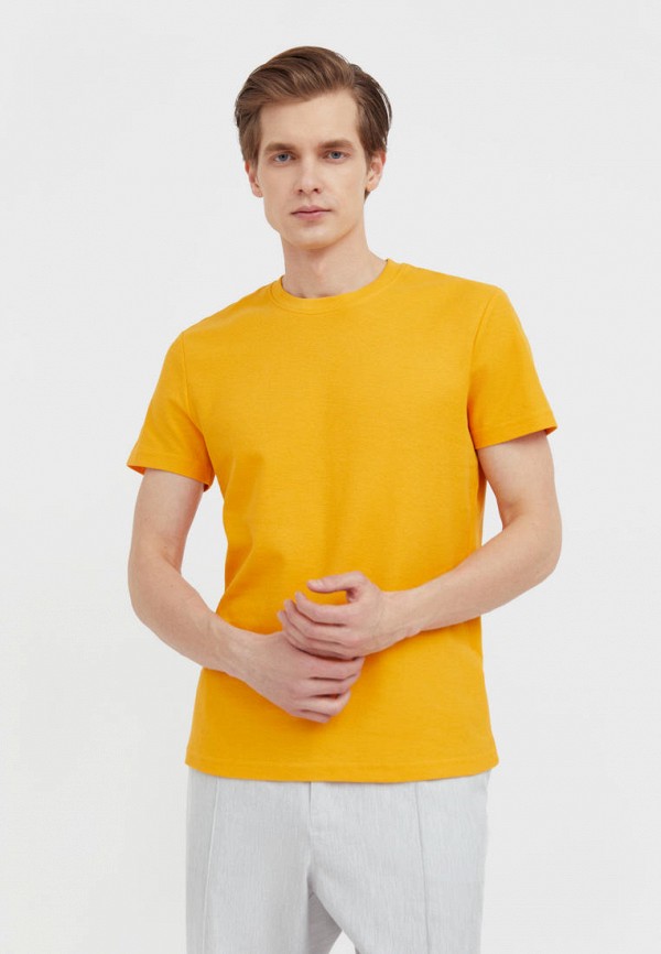 мужская футболка с коротким рукавом finn flare, желтая