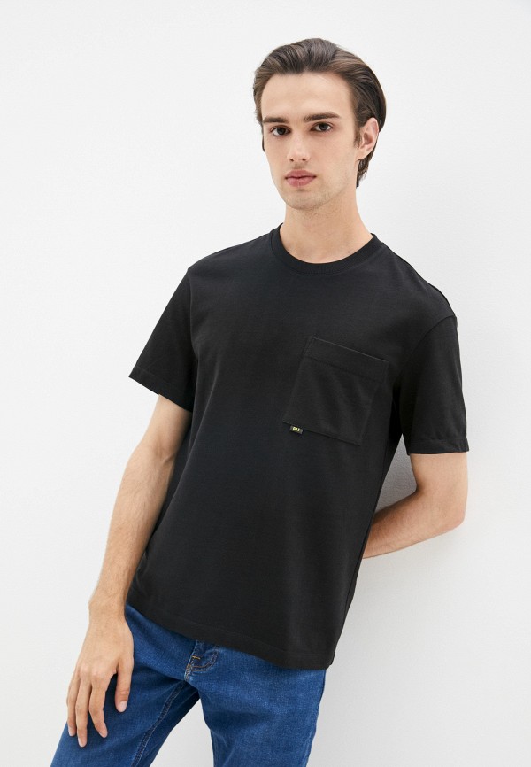 мужская футболка с коротким рукавом gjo.e, черная