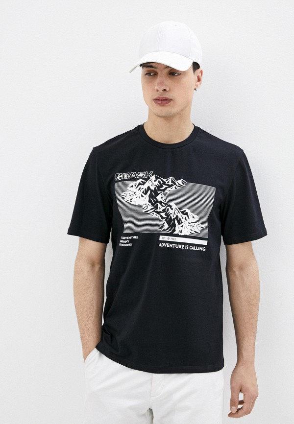 мужская футболка с коротким рукавом bask, черная