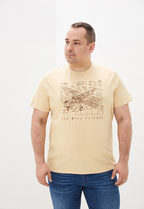 мужская футболка с коротким рукавом jlab, желтая