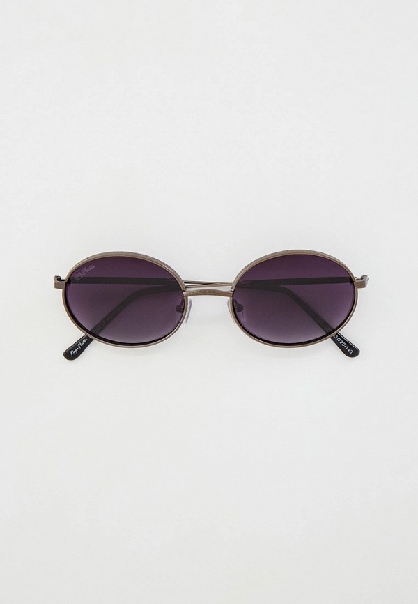 мужские круглые солнцезащитные очки ray flector, серые