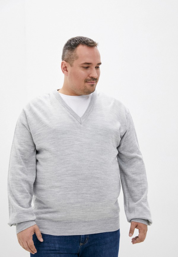 мужской пуловер masteritsa new classic, серый