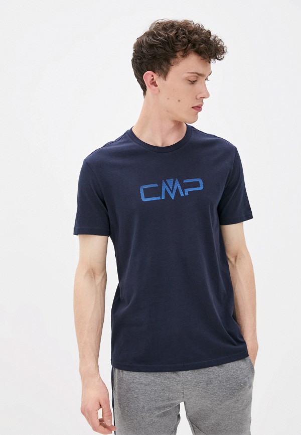 мужская футболка с коротким рукавом cmp, синяя