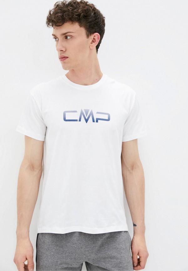 мужская футболка с коротким рукавом cmp, белая