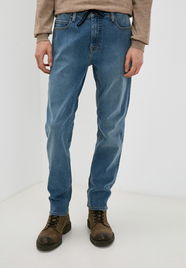 мужские зауженные джинсы element, синие