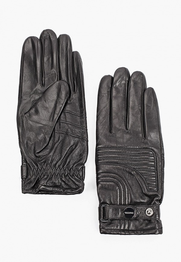 мужские кожаные перчатки fioretto, черные