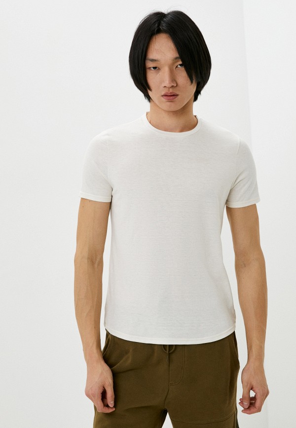 мужская футболка с коротким рукавом marrey, бежевая