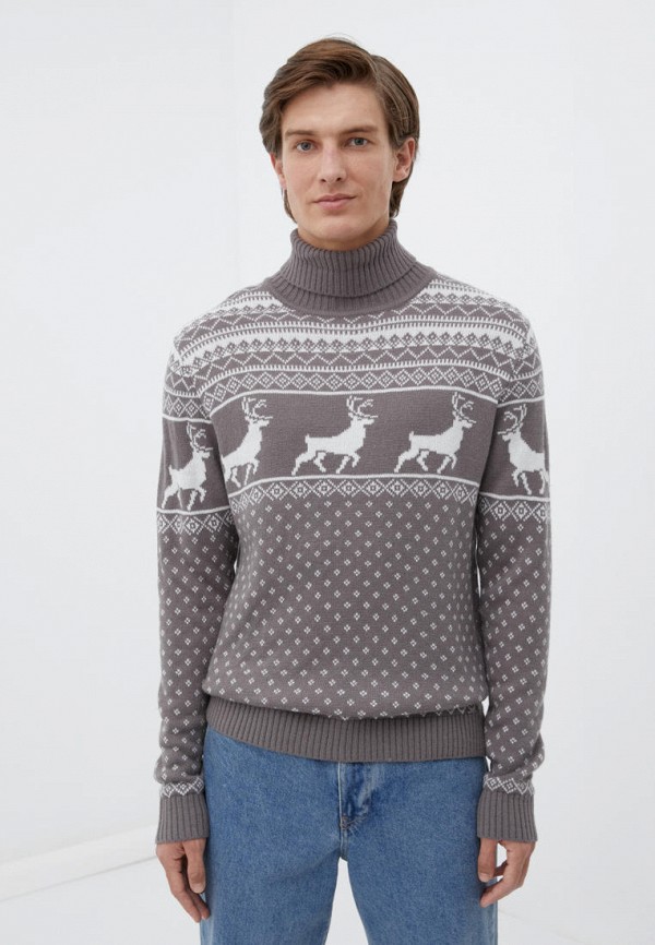мужской свитер finn flare, серый