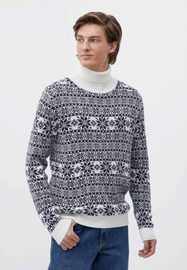 мужской свитер finn flare, белый