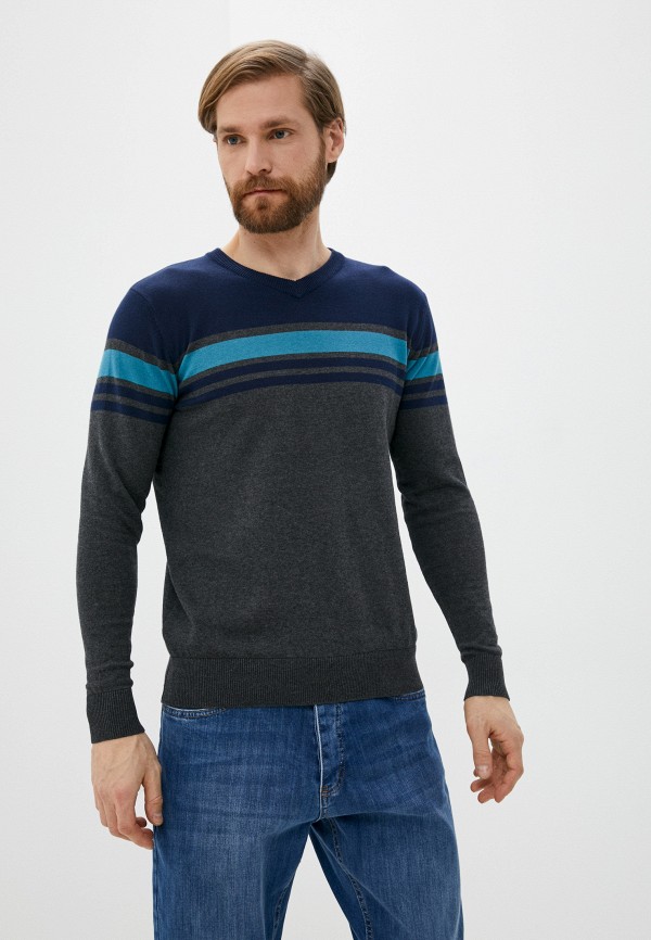 мужской пуловер fine joyce, серый