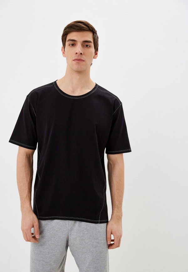 мужская футболка с коротким рукавом tox crew, черная