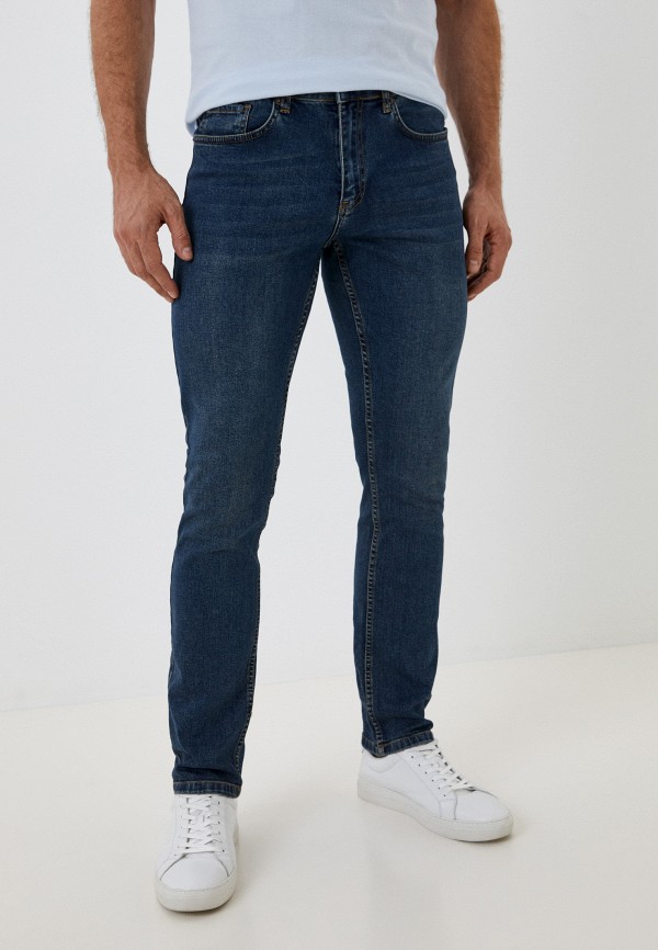 мужские зауженные джинсы jst, синие