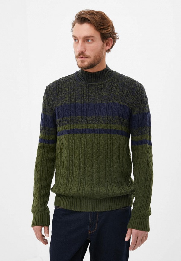 мужской свитер finn flare, зеленый