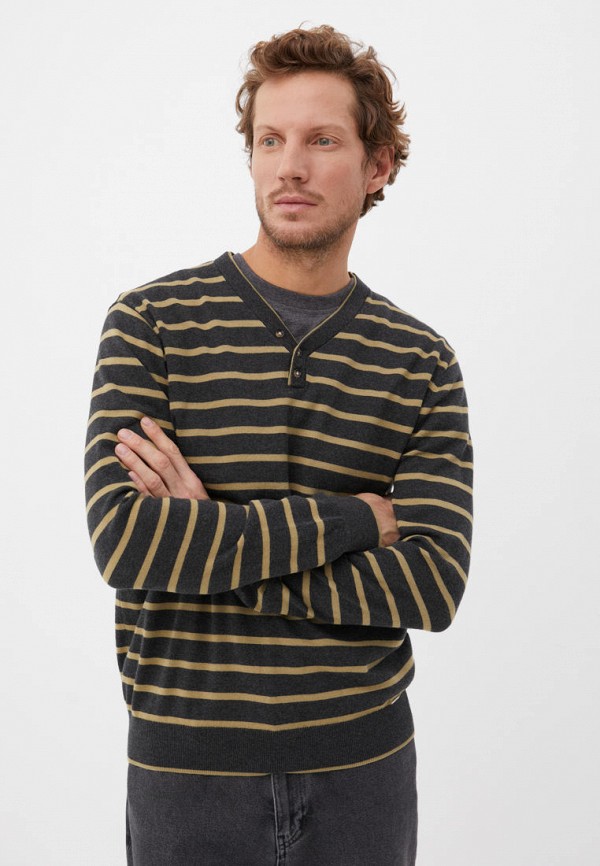мужской пуловер finn flare, серый
