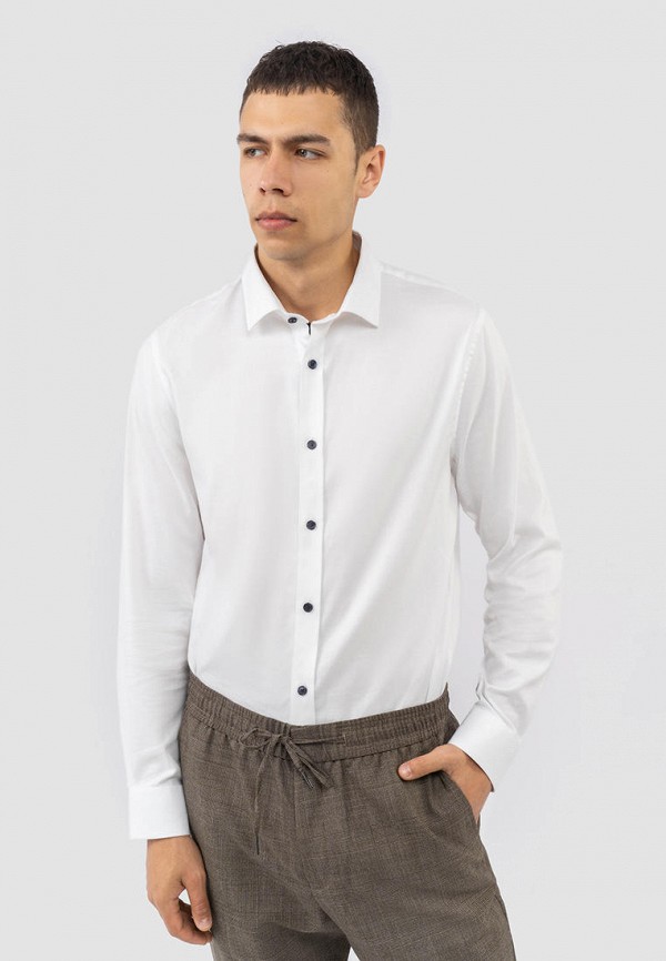 мужская рубашка с длинным рукавом matinique, белая