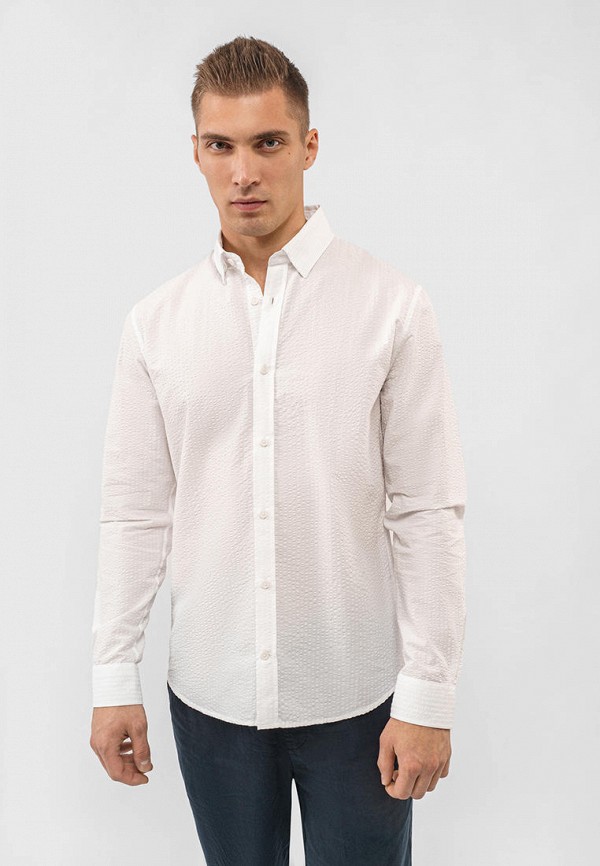 мужская рубашка с длинным рукавом matinique, белая