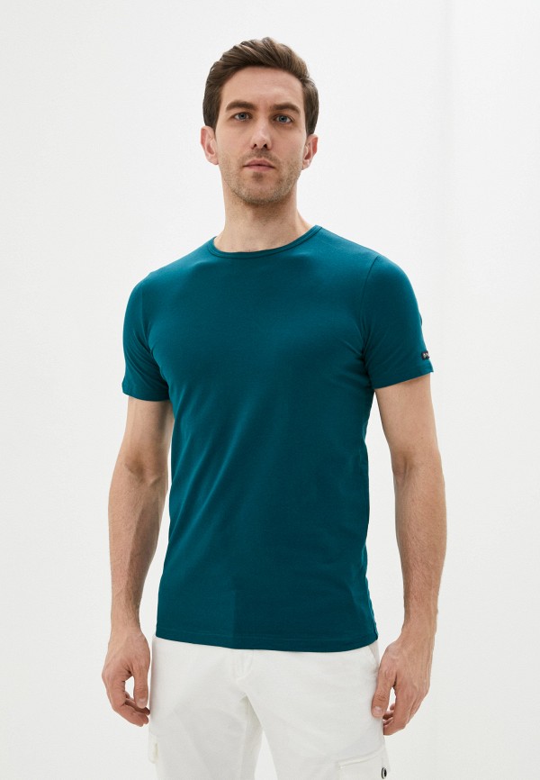мужская футболка с коротким рукавом opium, бирюзовая