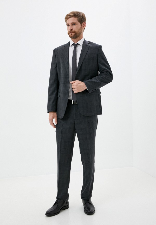 мужской костюм bazioni, серый