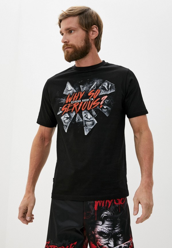 мужская футболка с коротким рукавом extreme hobby tm, черная