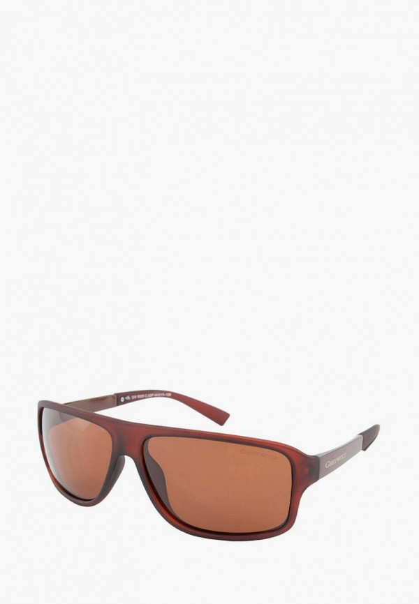 мужские квадратные солнцезащитные очки greywolf, коричневые