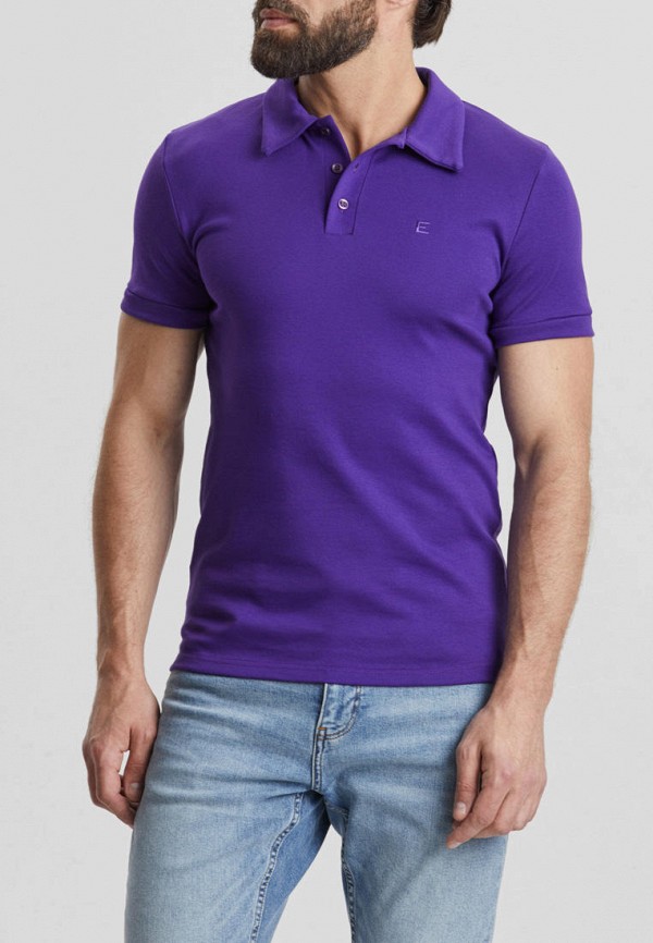 мужское поло с коротким рукавом envylab, фиолетовое