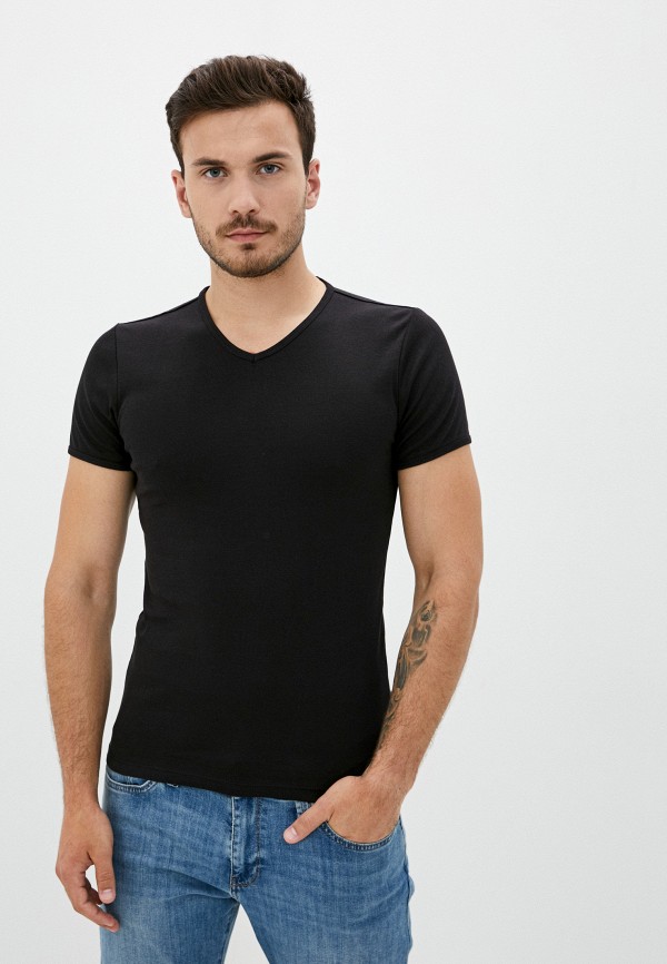 мужская футболка с коротким рукавом mavi, черная