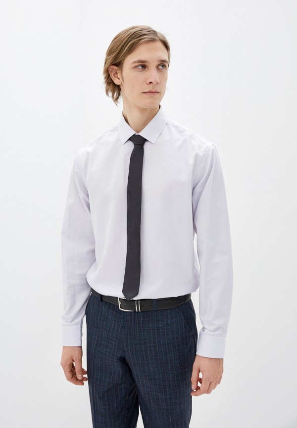 мужская рубашка с длинным рукавом bazioni, серая