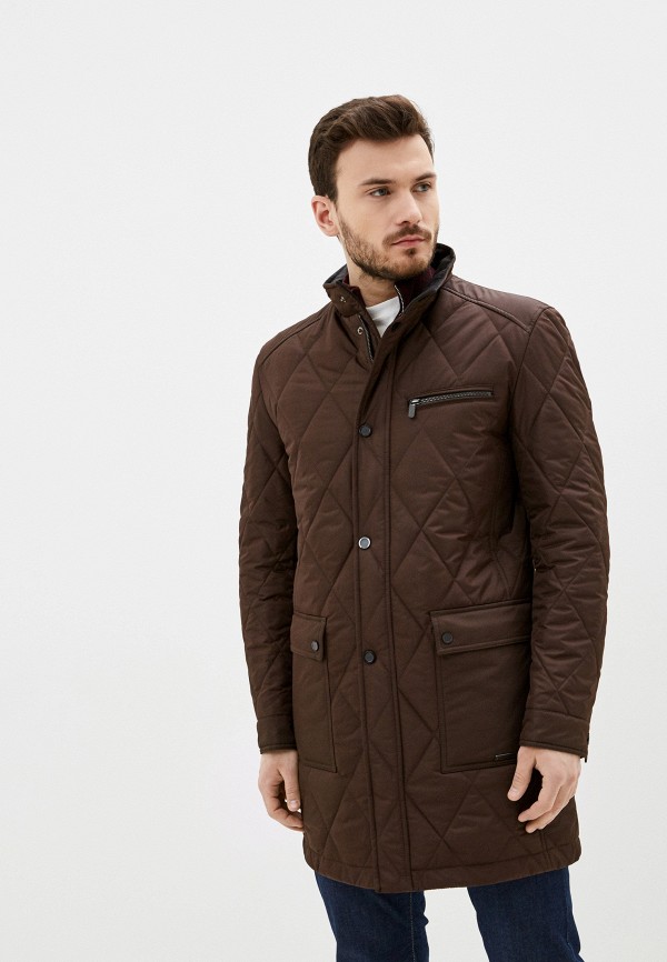 мужская утепленные куртка bazioni, коричневая
