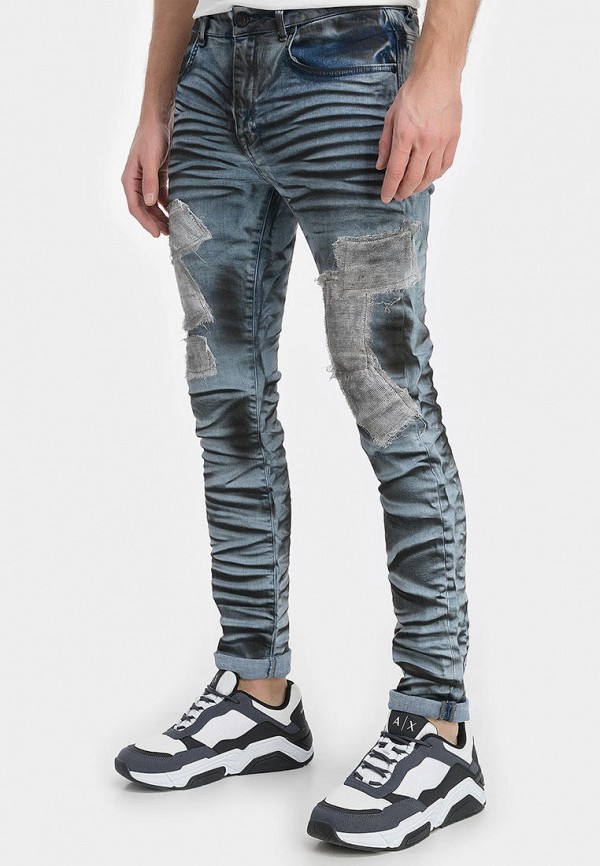 мужские зауженные джинсы millennials, синие