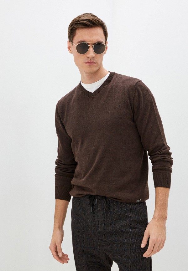 мужской пуловер baon, коричневый
