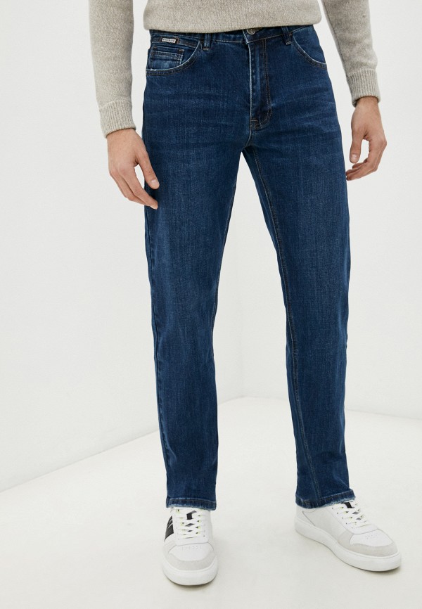 мужские прямые джинсы mossmore, синие