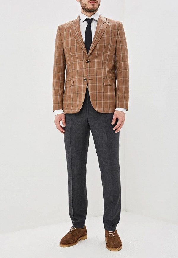 мужской пиджак bazioni, коричневый