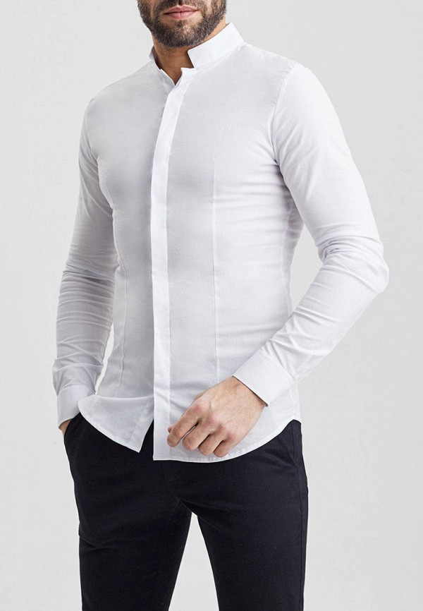 мужская рубашка с длинным рукавом envylab, белая