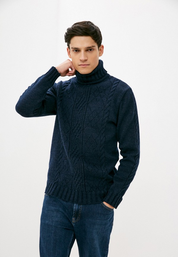 мужской свитер стим, синий