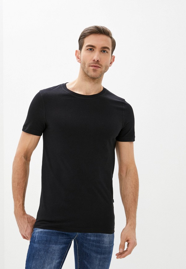 мужская футболка с коротким рукавом galion, черная