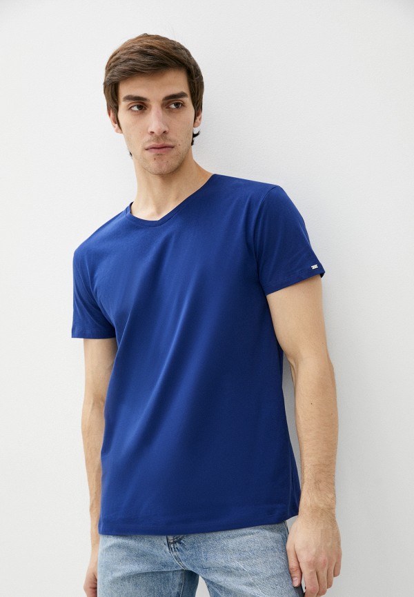 мужская футболка с коротким рукавом teyli, синяя