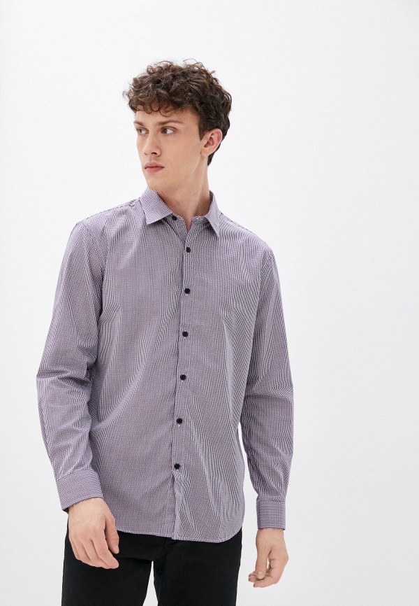 мужская рубашка с длинным рукавом o’stin, фиолетовая