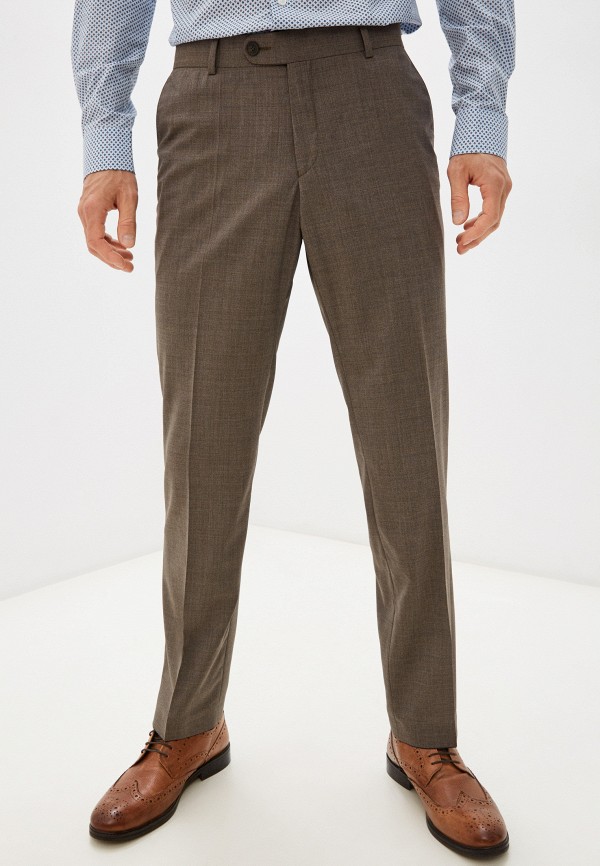мужские классические брюки venzano, коричневые