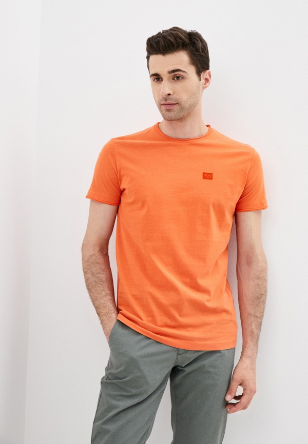 мужская футболка с коротким рукавом new in town, оранжевая