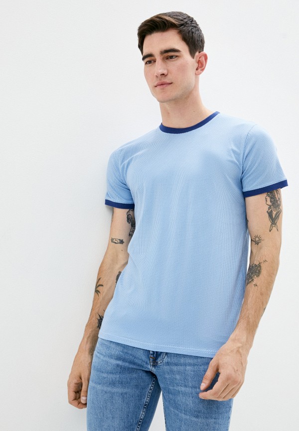 мужская футболка с коротким рукавом grostyle, голубая