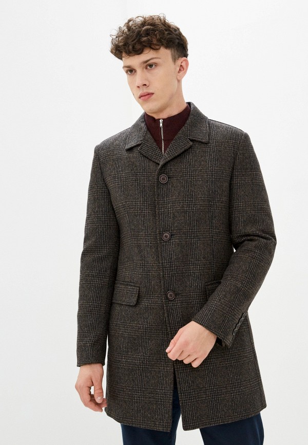 мужское пальто bazioni, коричневое