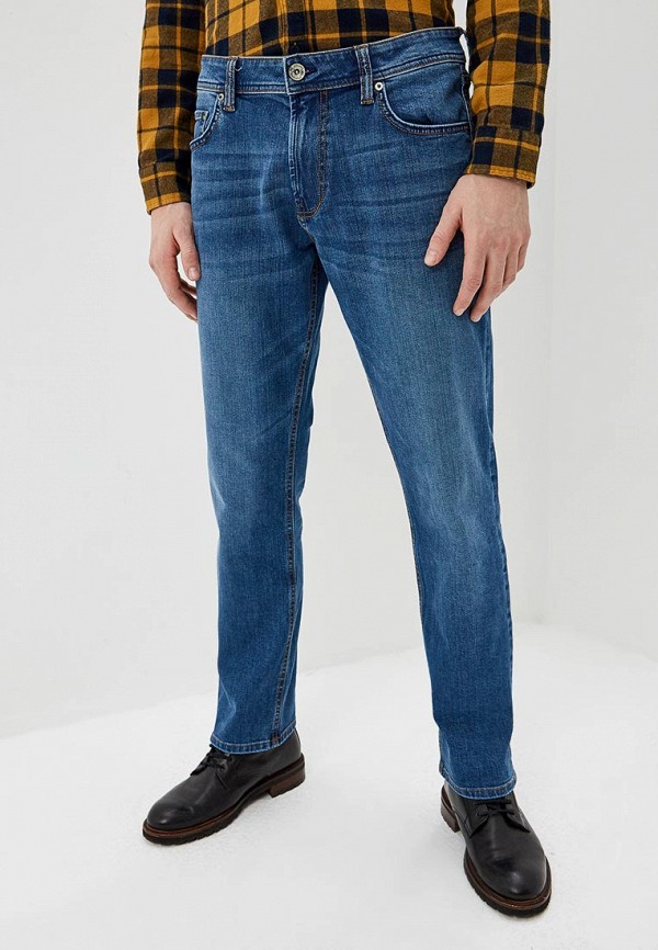 мужские зауженные джинсы colin’s, синие