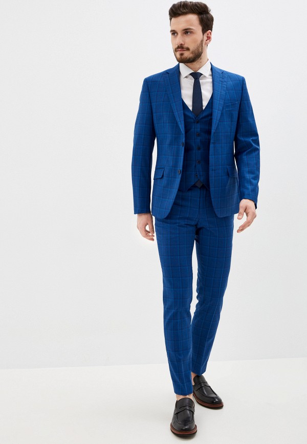 мужской костюм bazioni, синий